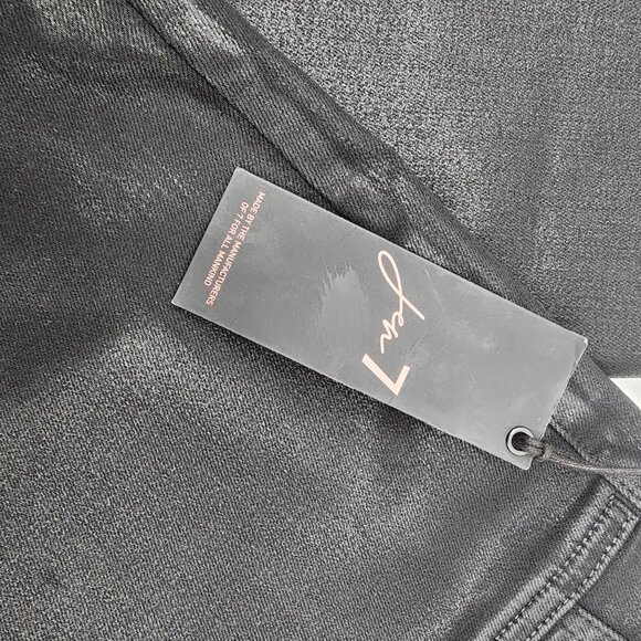 Jen 7 size 20 Coated Ankle Straight Jeans by 7 for All Mankind Black New - Picture 7 of 11